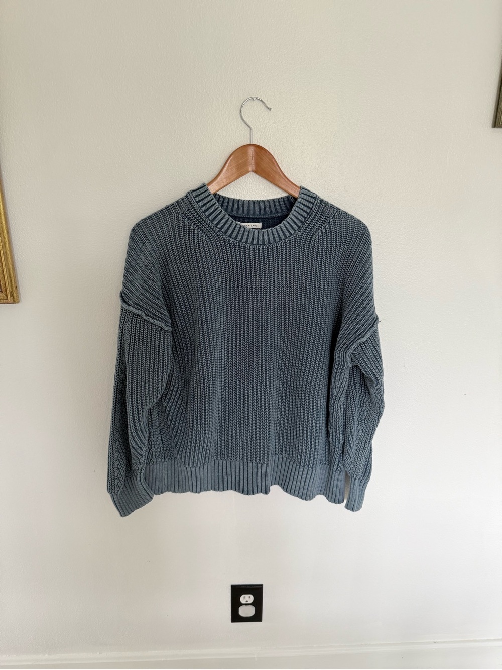 American Eagle Outfitters Women's Ribbed Chunky Crewneck Sweater Sz S